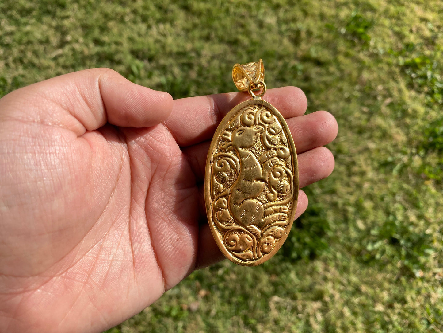 Libra Zodiac Carved Bone Pendant, 18k Brushed Gold Overlay with Anti Tarnish, Horoscope Pendant, Zodiac Sign Jewelry, Libra Birthday Gift,