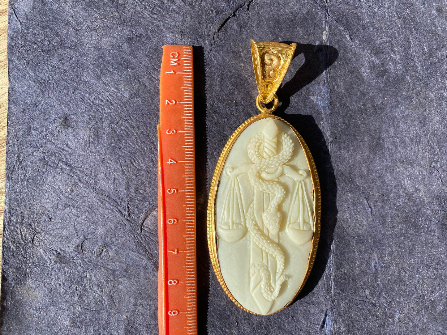 Libra Zodiac Carved Bone Pendant, 18k Brushed Gold Overlay with Anti Tarnish, Horoscope Pendant, Zodiac Sign Jewelry, Libra Birthday Gift,