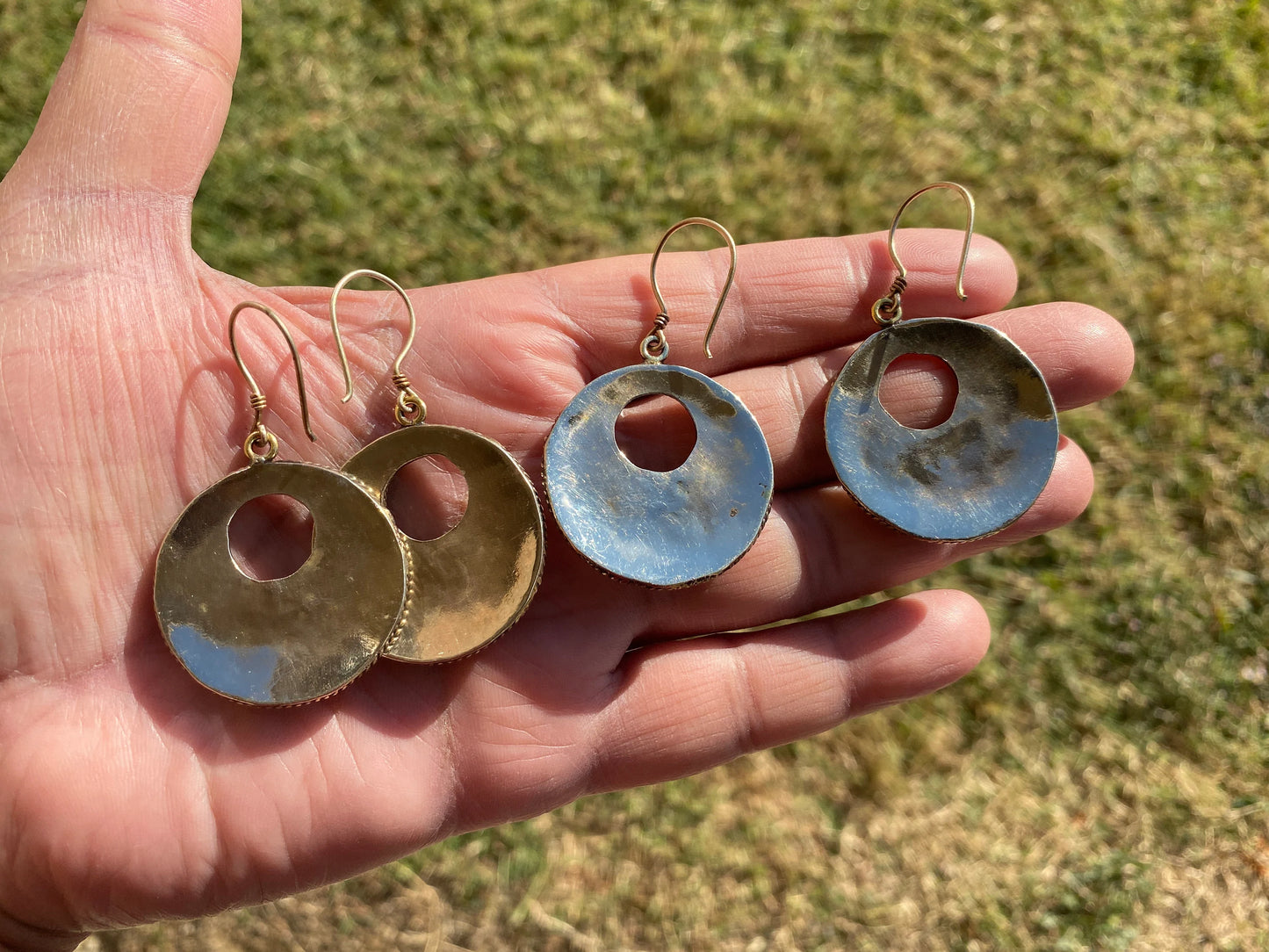 Light Weight Coral or Turquoise Stone Tibetan Silver Earrings, Birthstone Earring, Birthday Gift, Dangle Earrings, Bridesmaid Jewelry