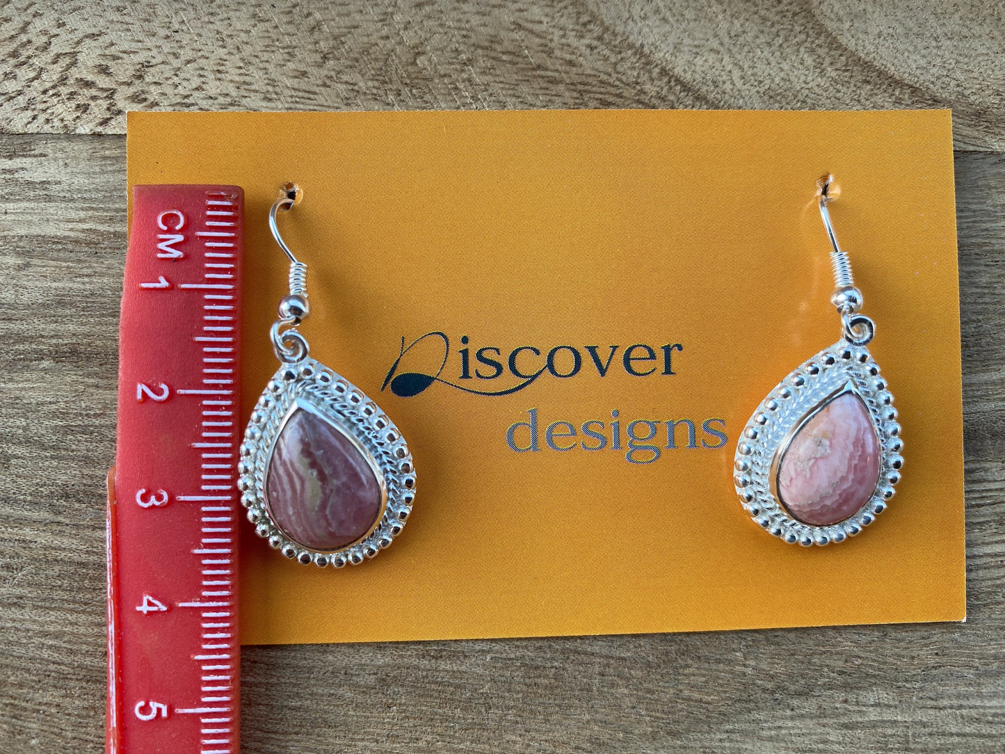 Light Weight Silver Overlay Earrings, Rhodochrosite Natural Gemstone Earrings, Birthstone Earring, Dangle Earring, Fashion Designer Earring