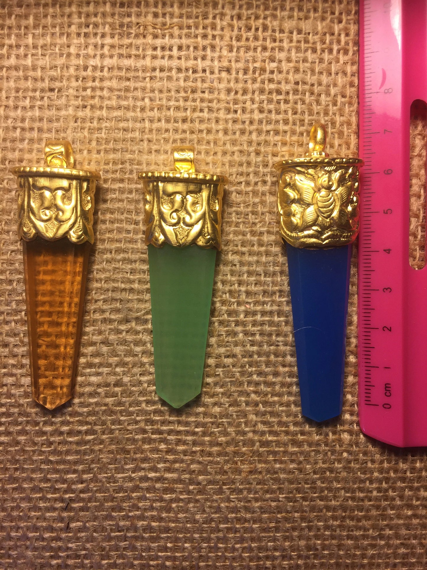 Long Quartz Pendant, 18K Matte Gold Overlay, Gemstone Pendant, Hydro Quartz Pendent, Handmade Himalayan Design, Jewelry From Nepal, Bohemian