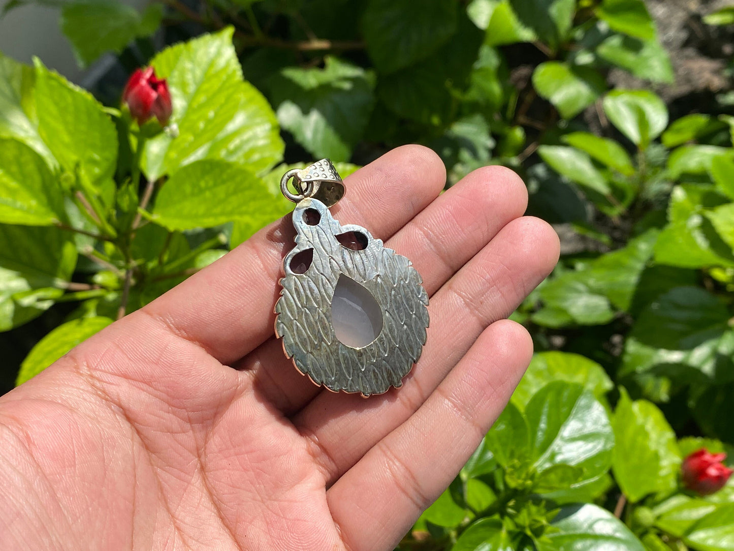 Natural Chalcedony Gemstone Pendant, Pendant for Daily Wear, Amethyst Pendant, Healing Pendant, Happiness Pendant, Perfect Gift.