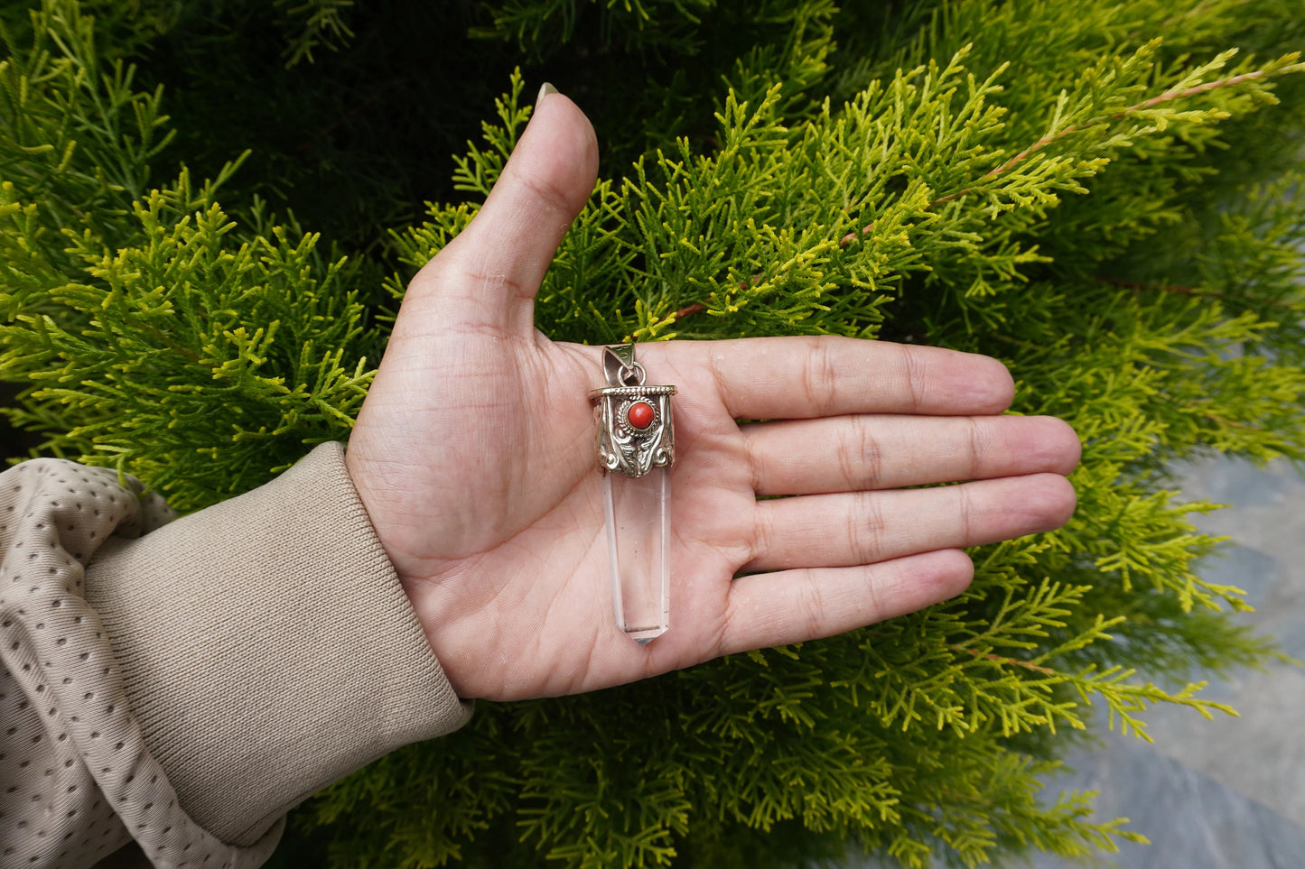 Unique Cross Shaped Pendants for daily wear, Handmade Tibetan Silver Pendant, Natural Gemstone Pendant, Floral Design, Aesthetic Gift ideas.