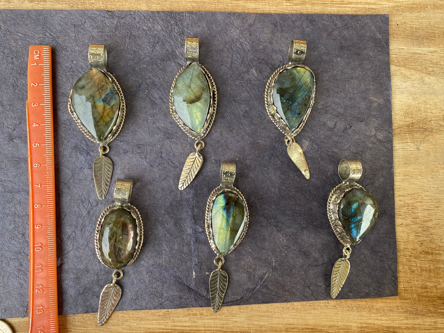 Natural Labradorite Tibetan Silver Pendant with White Topaz Gemstone, Healing Crystal, Women's Jewelry, Birthstone Pendant, Natural Stone