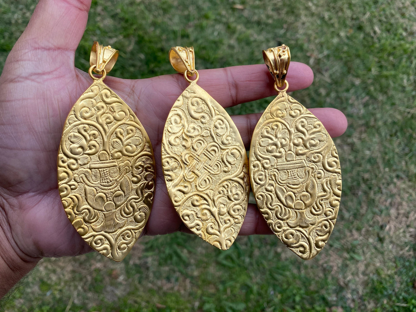 Natural Prehnite with Carnelian or Lemon Topaz Gemstone Pendant, Non Tarnish Brushed Gold Overlay, Elegant Jewelry, Luxury Gold Jewelry