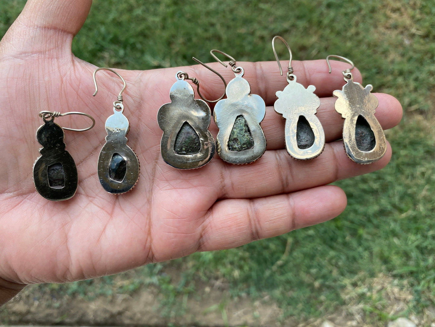 Natural Raw Geode with Turquoise Dangle Earrings, Healing Druzy Agate Drop Earrings, Inner Peace Jewelry, Energy Protection Balance Earrings
