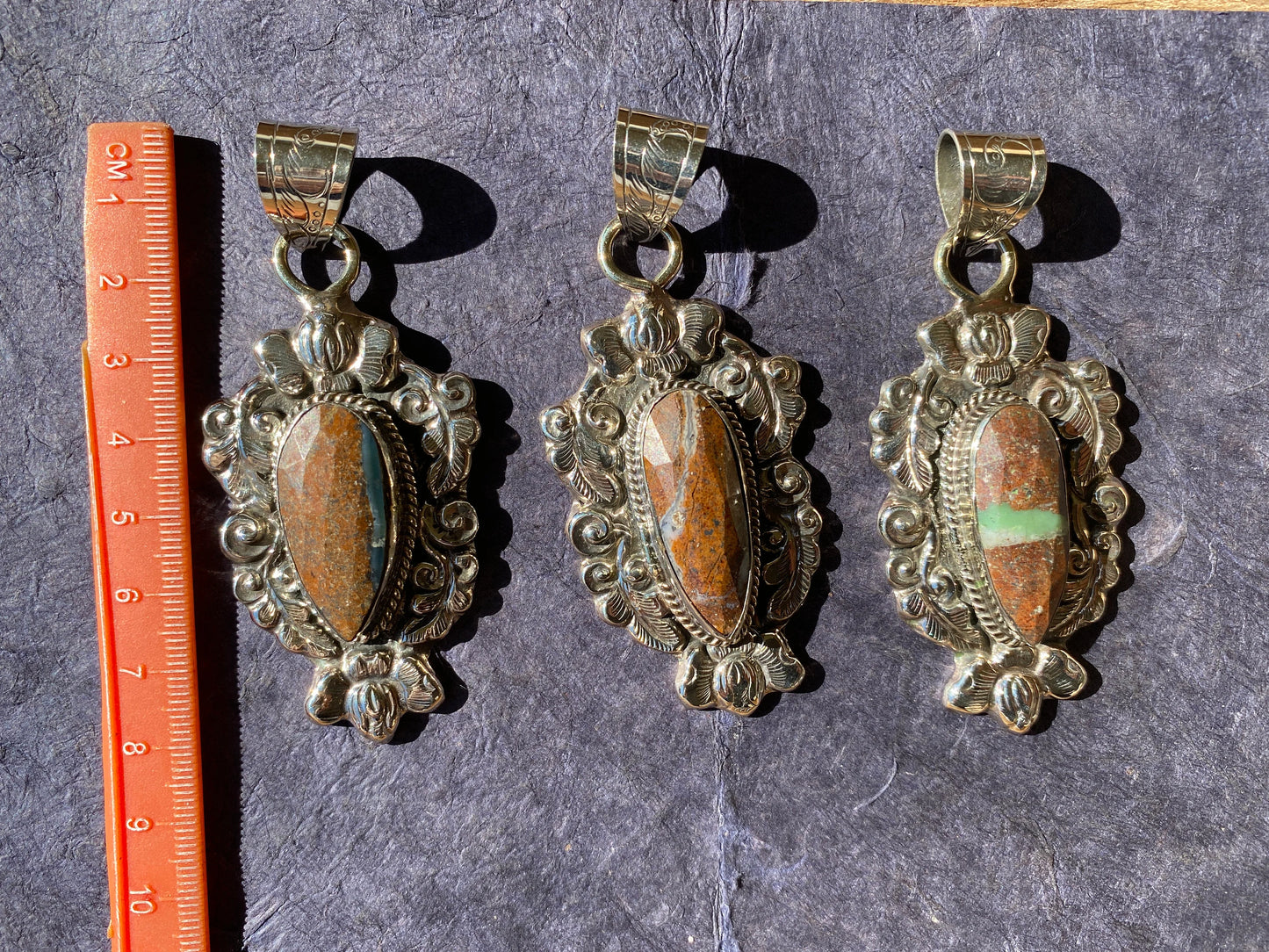 Natural Stone Chrysoprase Tibetan Silver Pendant, Untreated Gem Jewelry For Girlfriend, Australian Gemstone, Raw Chrysoprase Boho Pendant