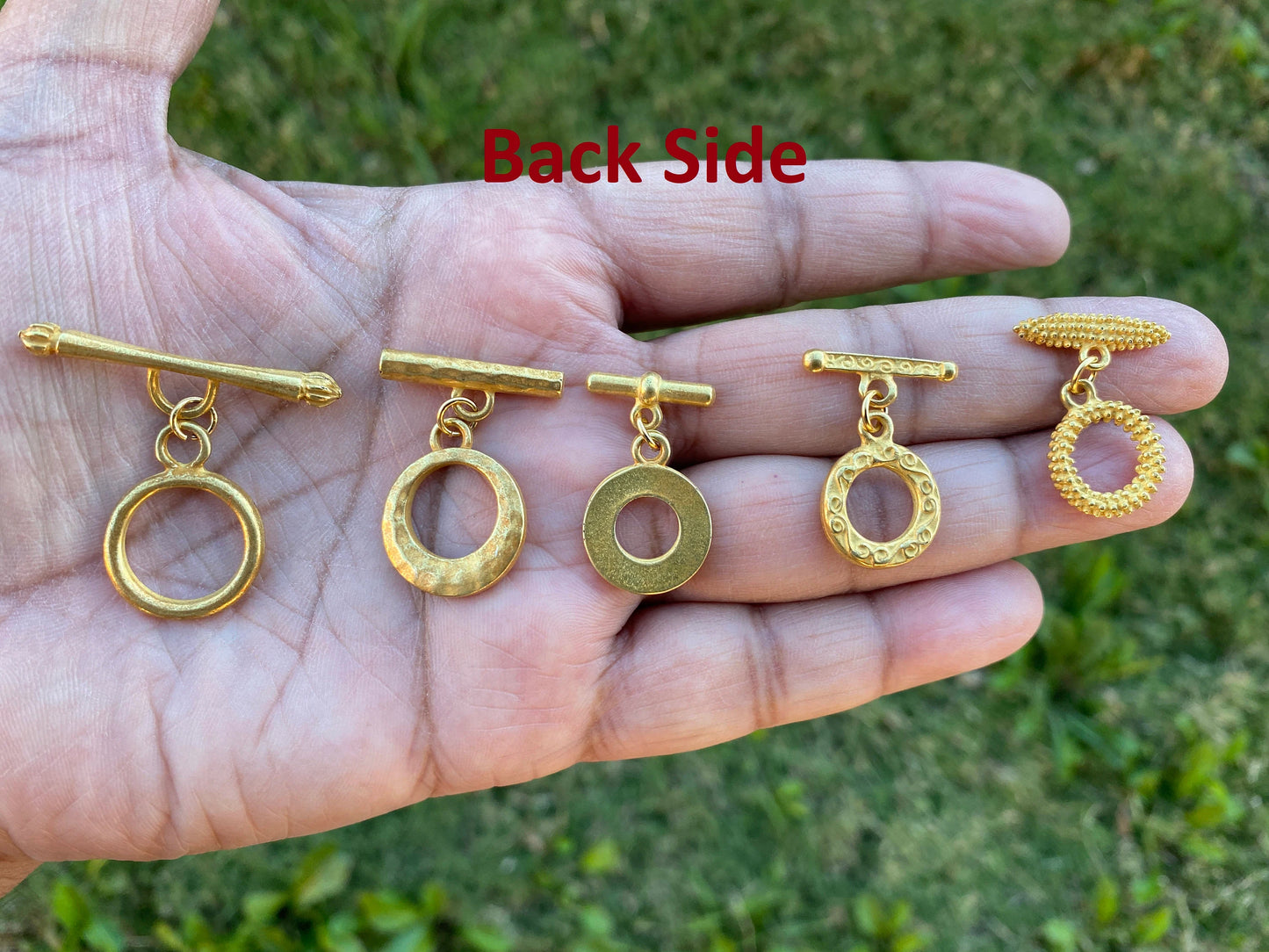 New Classics Toggle, High Quality 18K Brushed Gold Overlay Toggle Clasp, T Bar Fasteners for Necklace, Bracelet Closures, Designer's Toggles