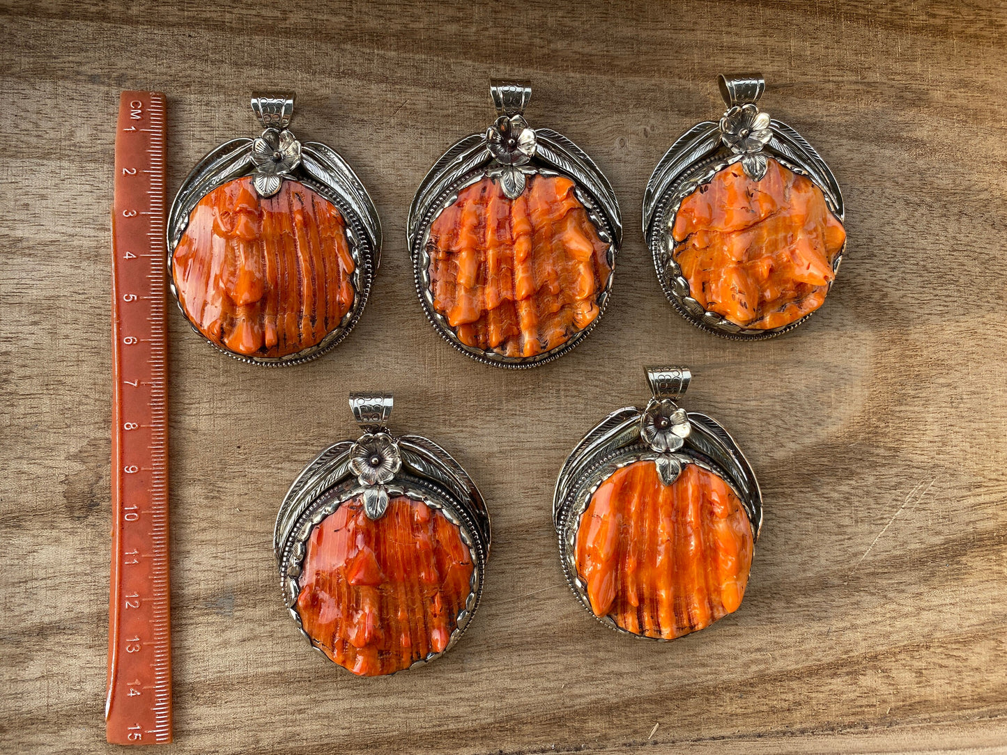 Handcrafted Large Spiny Oyster Tibetan Silver Pendant, Nature Crafted, Desert Sea Gem, Oceanic Ornament, Ocean Jewel, Ocean Inspired Jewelry