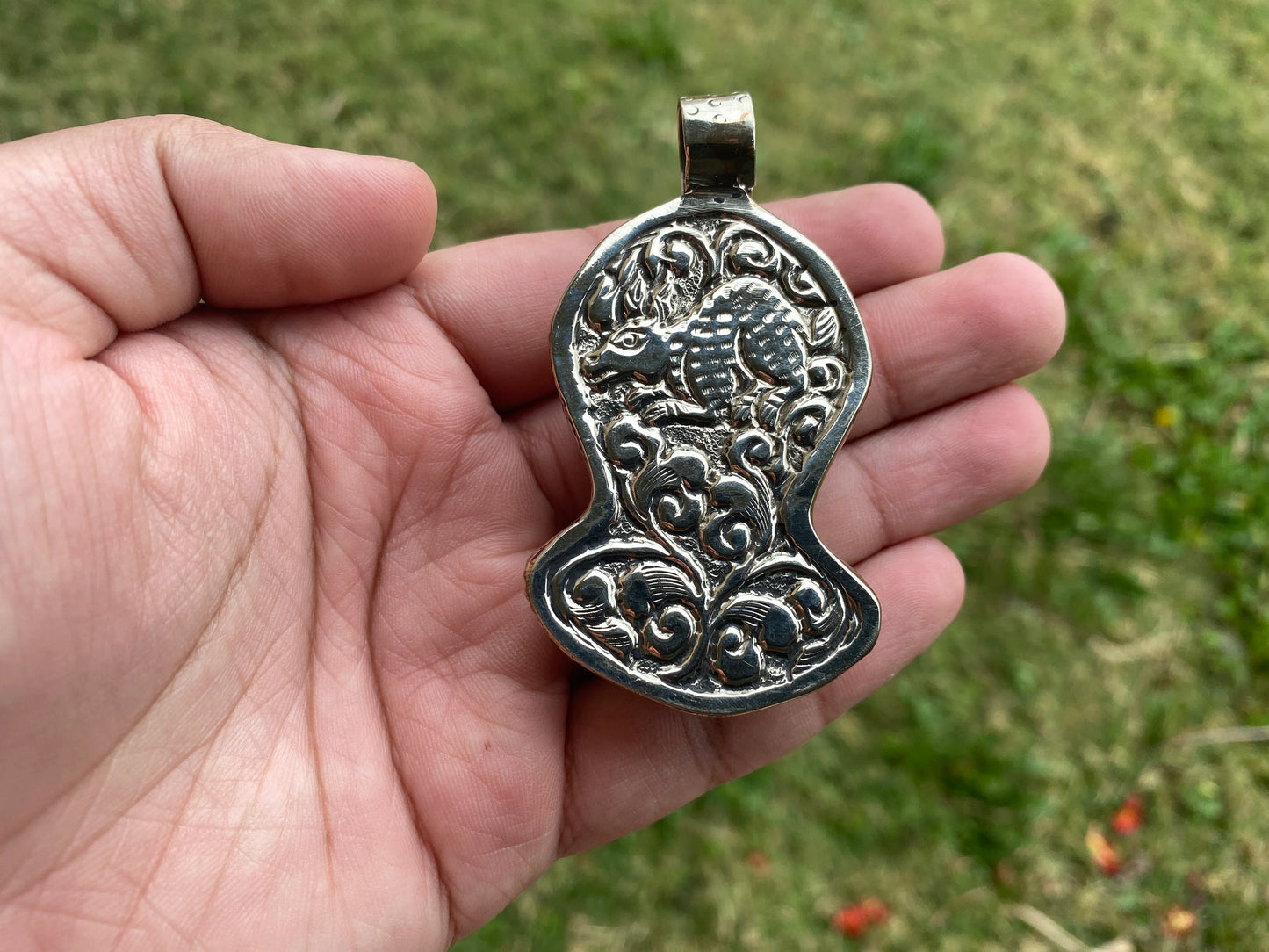Pirate Captain Skull with Gun Bone Carved Tibetan Silver Pendant, Pirate Skull Pendant for Necklace, Gift for Sailor, Sailor Jewelry, Boho
