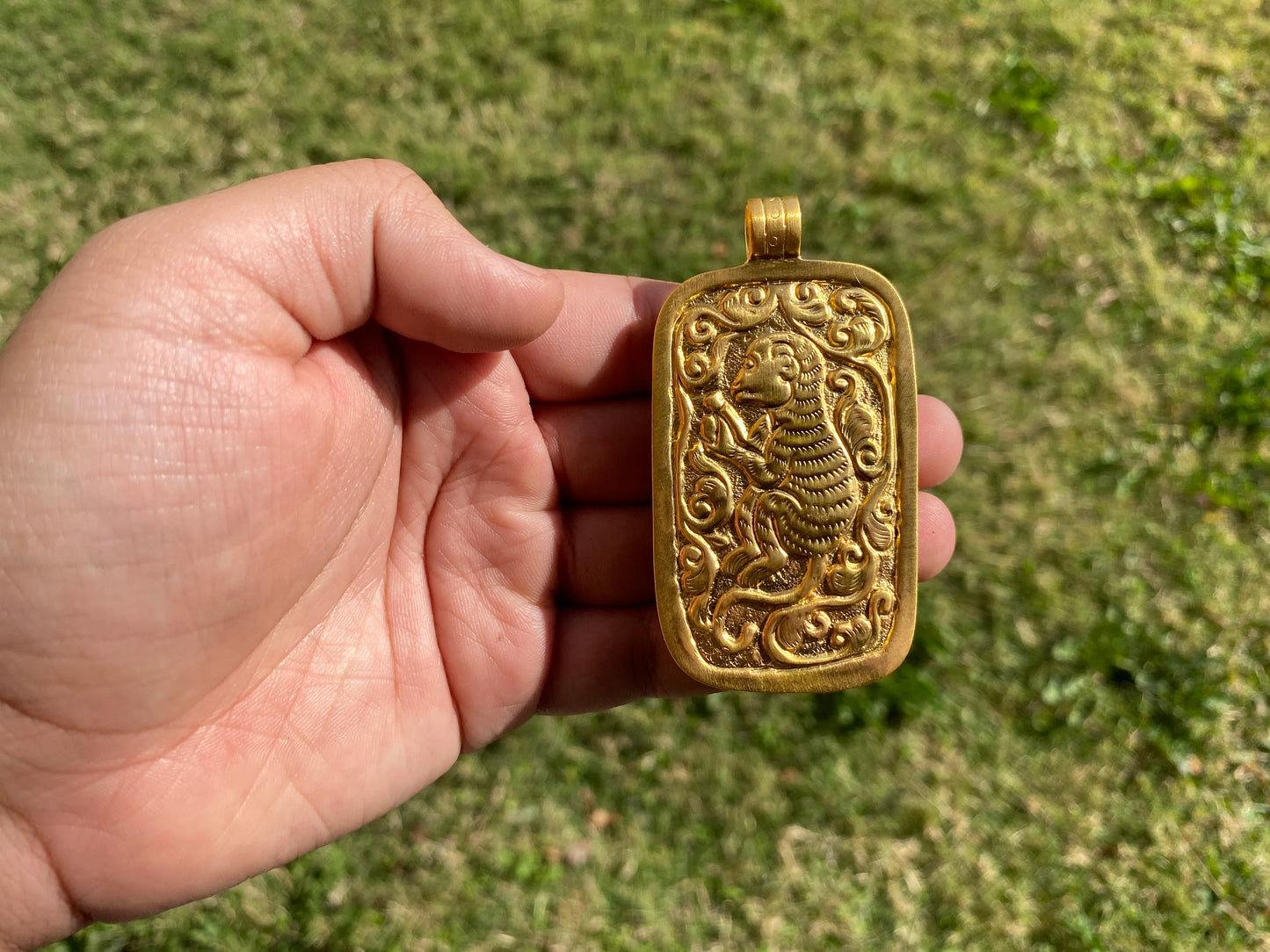 Puff Puff Pass Bone Gold Pendant, Funny Pendant, Unique Jewelry, Non Tarnish Gold Overlay Jewelry, For Weed Lovers, Stoner Gifts, Weed Gifts