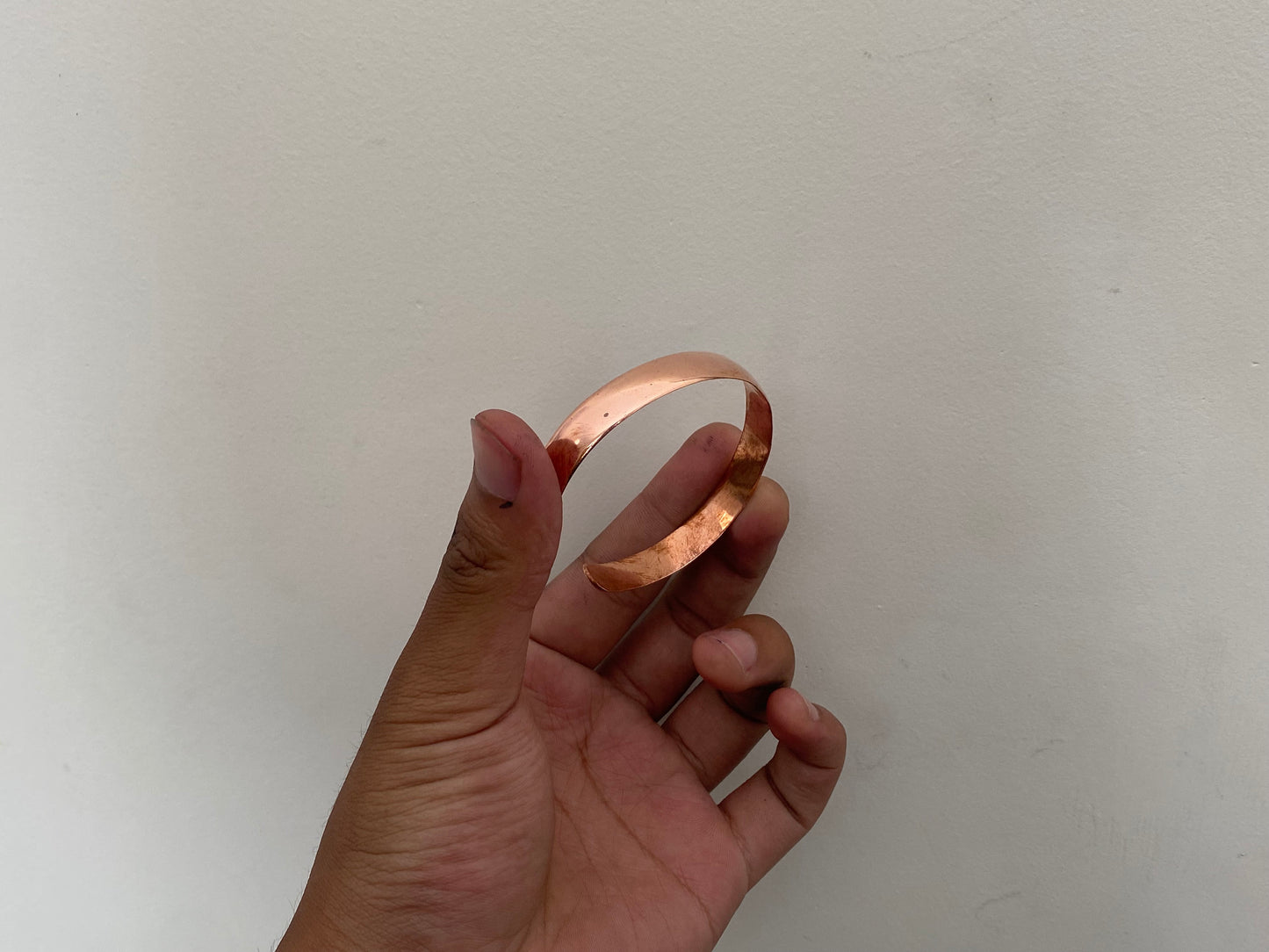 Pure Copper Bracelet, Oval shaped copper bracelet, Bracelet for Daily wear, Meditation, Positivity, Fashion. Handmade copper bracelet