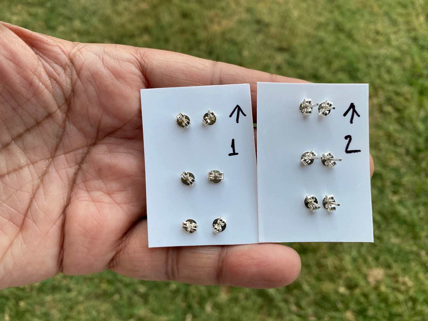 Raw Natural Morganite Stud Earrings, Sterling Silver, Rough Morganite Stud Earrings, Morganite Jewelry, Prong Earring, Gemstone Post Earring