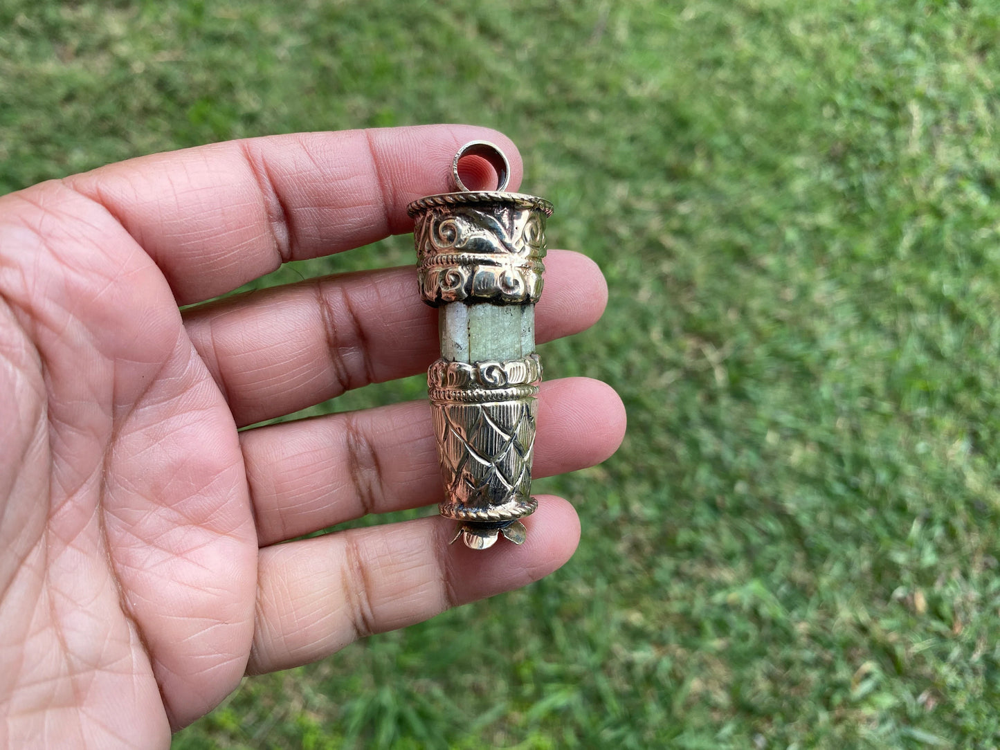 Raw Watermelon Tourmaline Tibetan Silver Pendant, Gemstone Energy Pendant, Nature Inspired Pendant, Metaphysical Jewelry, Healing Jewelry