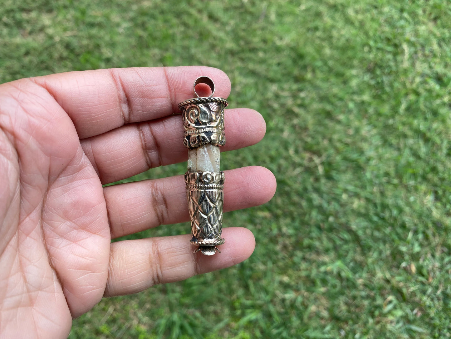 Raw Watermelon Tourmaline Tibetan Silver Pendant, Gemstone Energy Pendant, Nature Inspired Pendant, Metaphysical Jewelry, Healing Jewelry