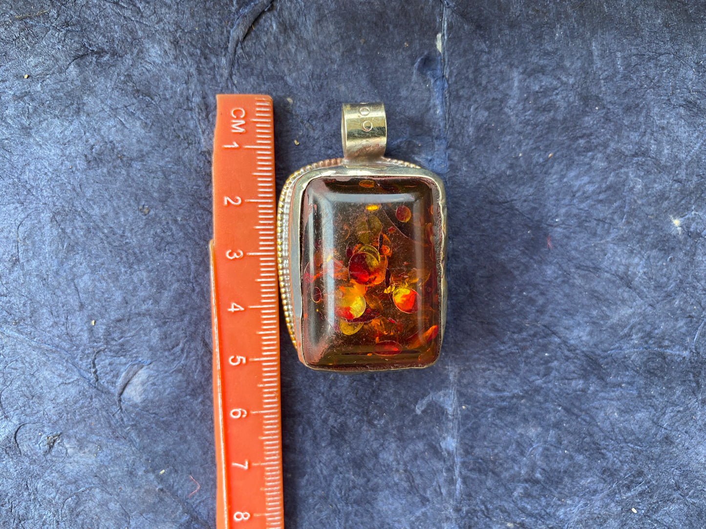 Resin Tibetan Silver Pendant, Tibetan Jewelry, Ethnic Jewelry, Pendant for Necklace, Women's Jewelry, Amulet Gift for Wellness, Boho