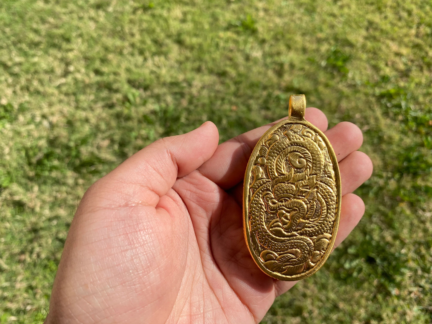 Sagittarius Zodiac Symbol Carved Bone Pendant, Non Tarnish 18k Brushed Gold Overlay, Horoscope Medallion, Unisex Pendant, Astrology Jewelry