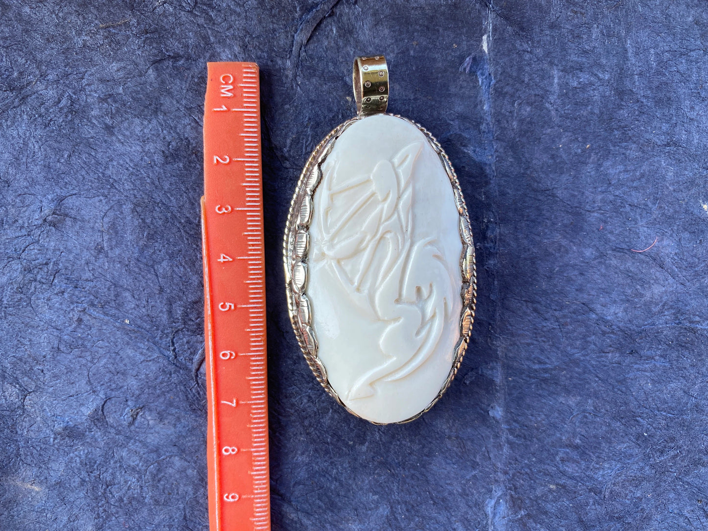Sagittarius Zodiac Symbol Pendant, Hand Carved Buffalo Bone Tibetan Silver, Horoscope Medallion Pendant, Unisex Pendant, Astrology Jewelry