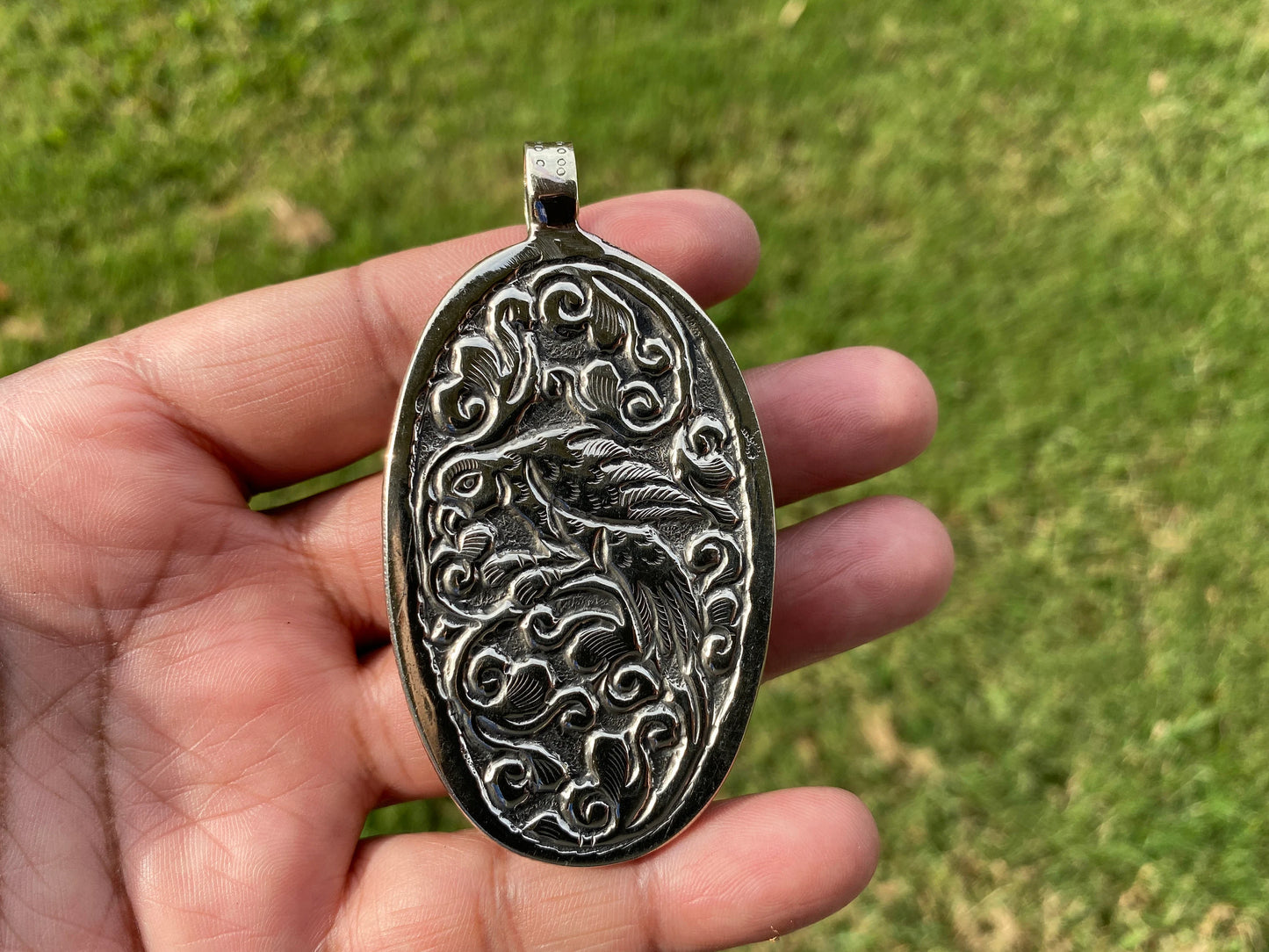 Sagittarius Zodiac Symbol Tibetan Silver Pendant, Hand Carved Buffalo Bone, Horoscope Medallion Pendant, Unisex Pendant, Astrology Jewelry