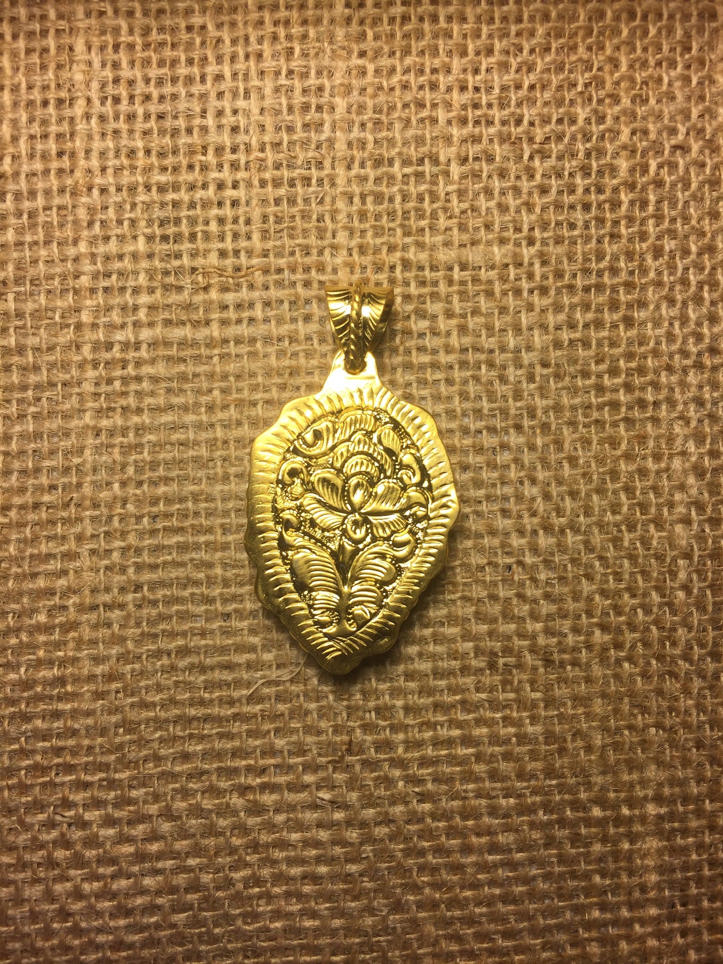Shell Tibetan Design Beautiful Pendent, Handmade 18K Matte Gold Overlay with Anti Tarnish, Wholesale price,Ethnic Design, Jewelry from Nepal