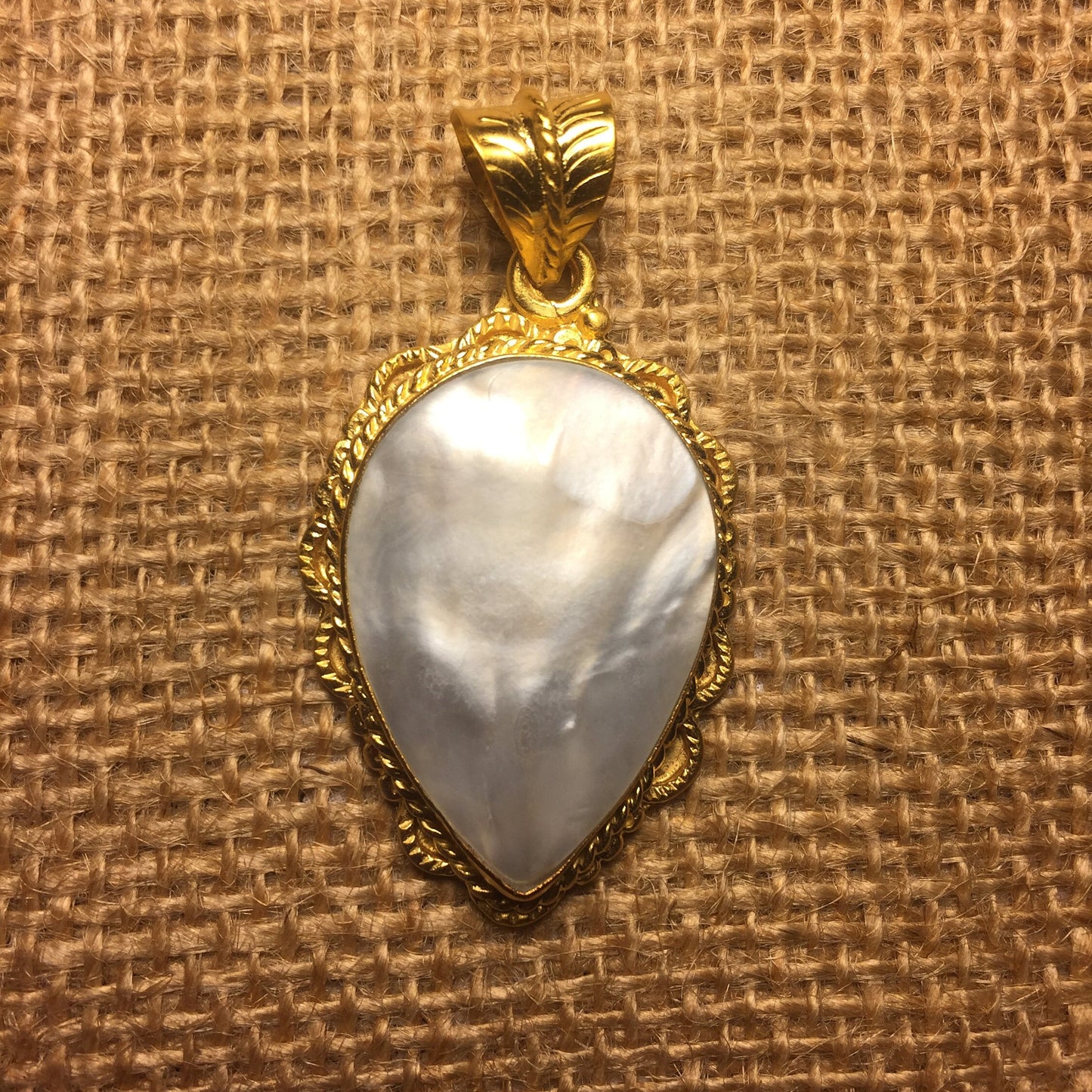 Shell Tibetan Design Beautiful Pendent, Handmade 18K Matte Gold Overlay with Anti Tarnish, Wholesale price,Ethnic Design, Jewelry from Nepal