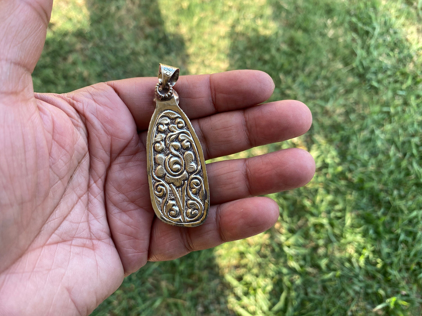 Small Baby Owl Face Hand Carved Buffalo Bone Tibetan Silver Pendant, Men or Women's Jewelry, Tribal Jewelry, Celtic Owl Jewelry, Bird Lover