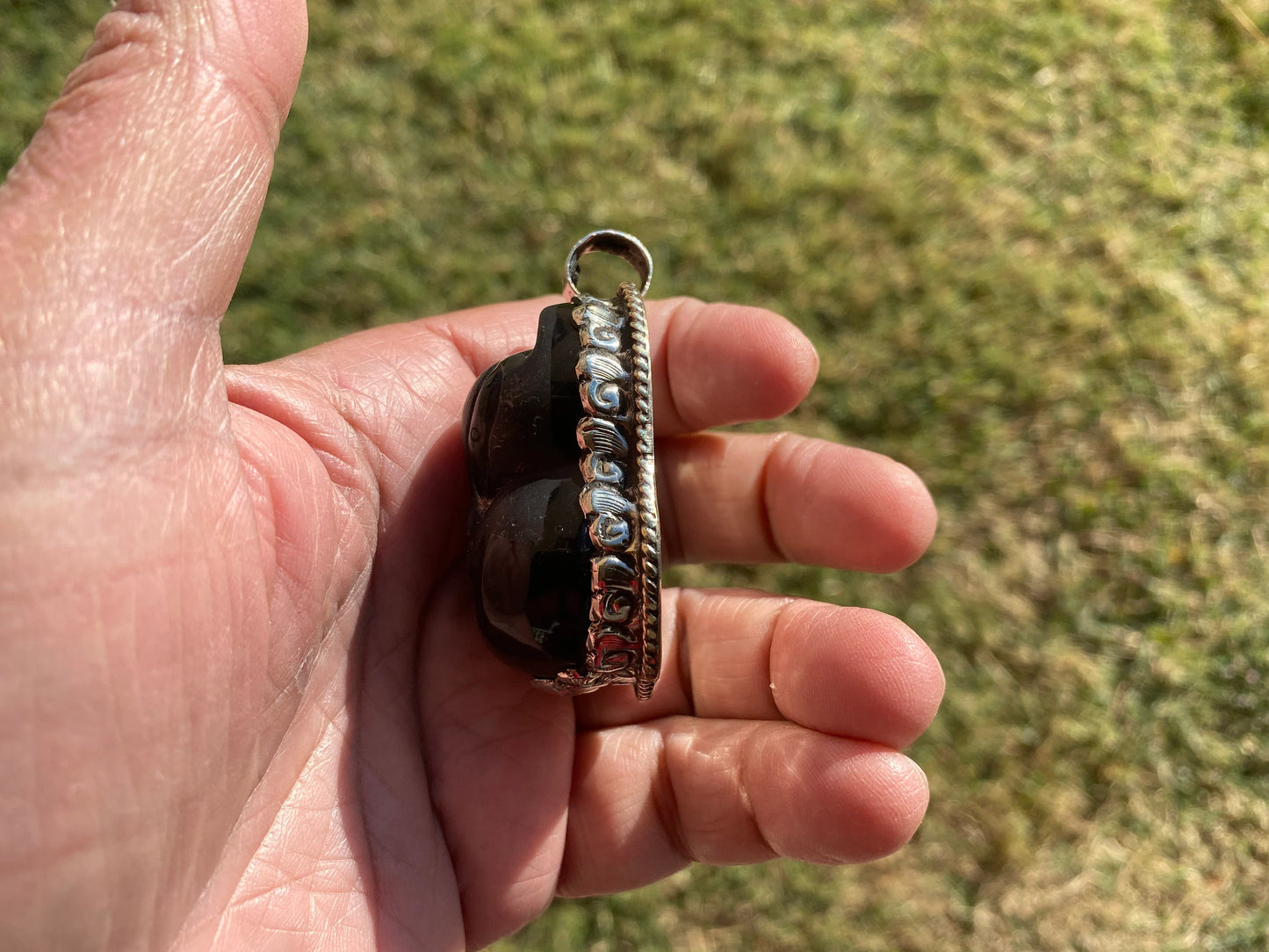 Small Cat Lovers Black Obsidian Tibetan Silver Pendant, Pet Lover's Jewelry, Pet Loss Gift, Pet Memorial Gift, Kitten Pendant for Necklace,