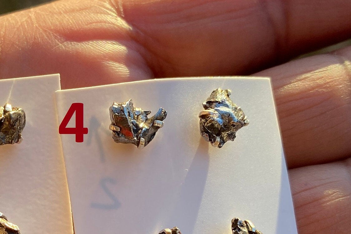Small Genuine Raw Pyrite Sterling Silver Healing Stone Stud Earrings, Rieke stones , Tiny Raw Gemstone Stud , Geo Earring, Rock Stud Earring
