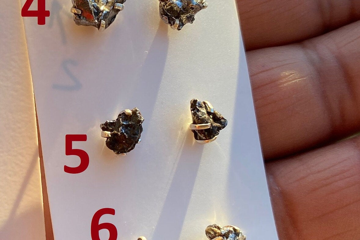 Small Genuine Raw Pyrite Sterling Silver Healing Stone Stud Earrings, Rieke stones , Tiny Raw Gemstone Stud , Geo Earring, Rock Stud Earring
