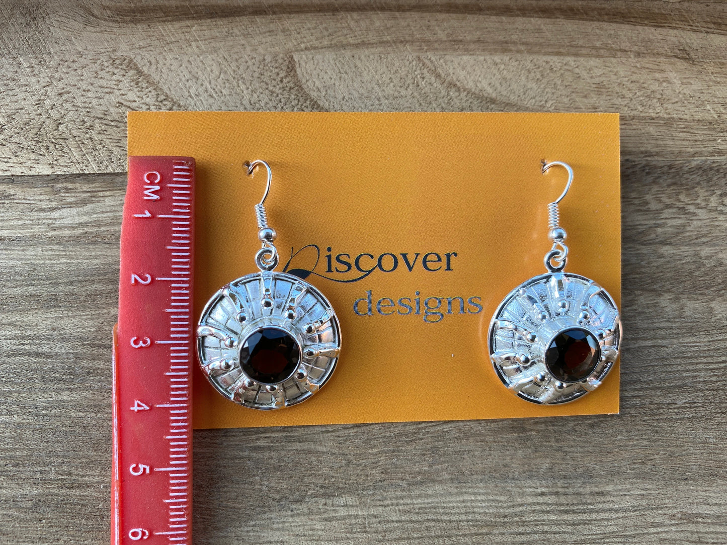 Smoky Topaz Gemstone Earrings Silver Overlay, Birthstone, Birthday Gift for Girlfriend, Handmade Dangle Earrings, Bridesmaids Gift