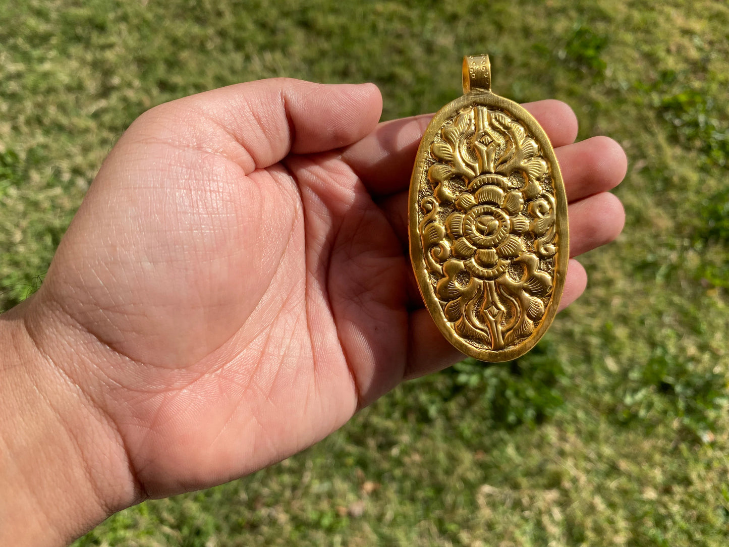 Taurus Zodiac Sign Bone Pendant, 18k Brushed Gold Overlay with Anti Tarnish Pendant, Horoscope Medallion, Bull Zodiac Symbol, Zodiac Jewelry