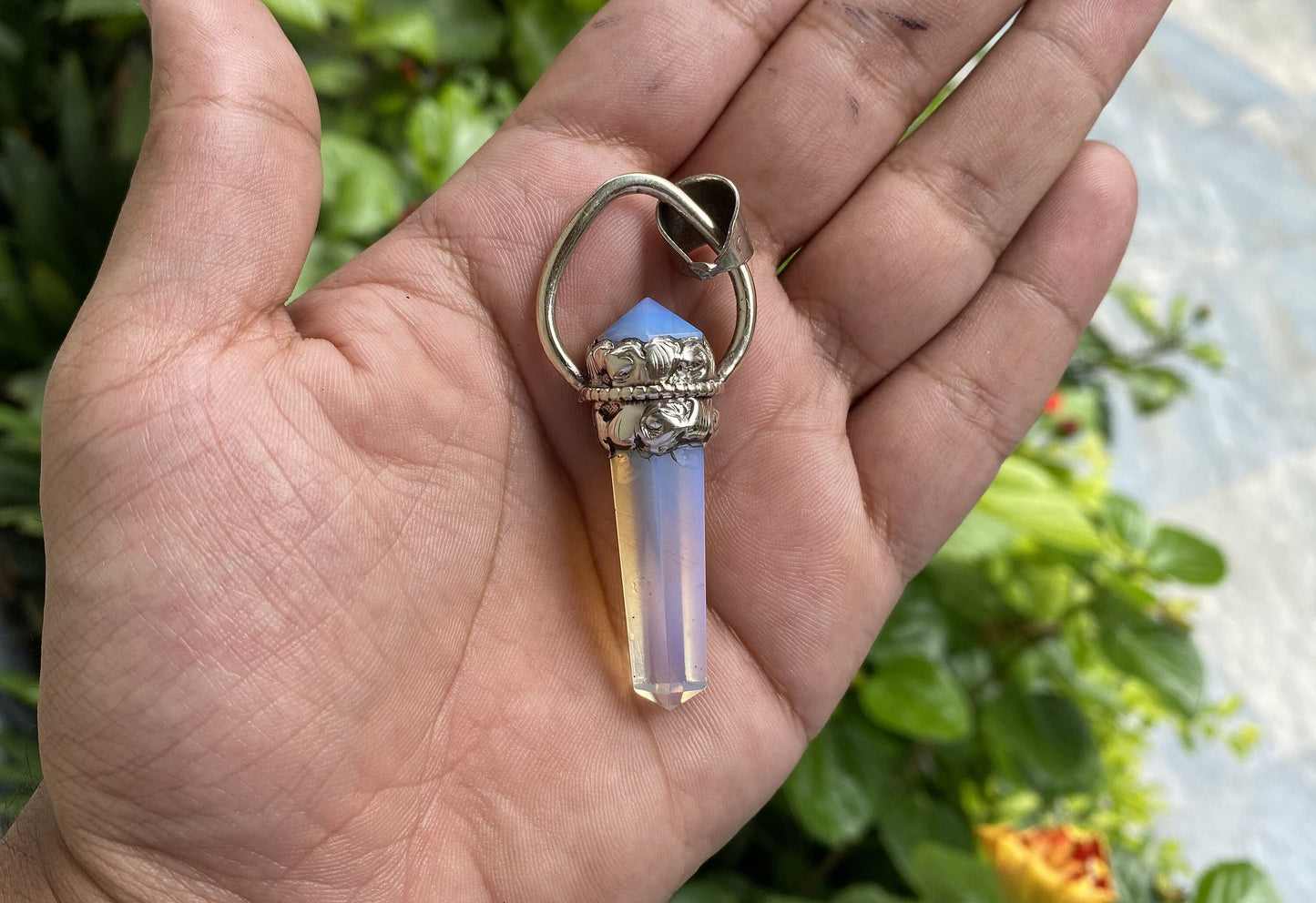The Healing Power of Opalite: Emotional, Spiritual, and Energetic Benefits, Natural Opalite stone Pendant, Daily wear, Positivity, Boho vibe
