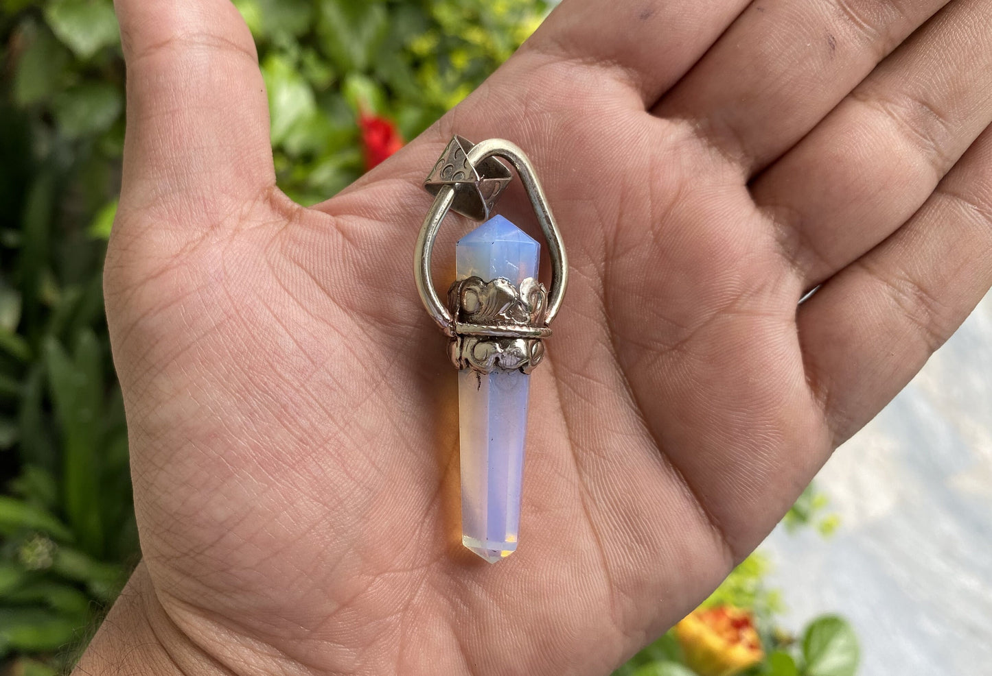 The Healing Power of Opalite: Emotional, Spiritual, and Energetic Benefits, Natural Opalite stone Pendant, Daily wear, Positivity, Boho vibe