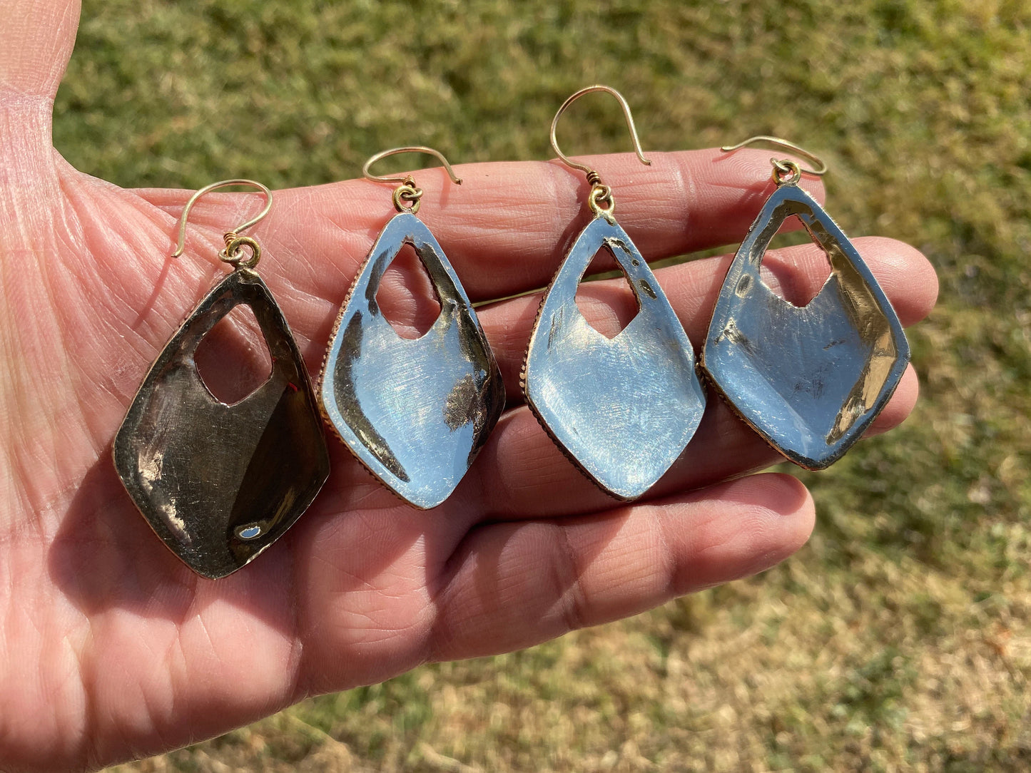 Tibetan Silver Large Earrings, Turquoise or Red Coral, Birthstone Earrings, Birthday Gift, Dangle Earrings, Bridesmaid Earring, Light Weight