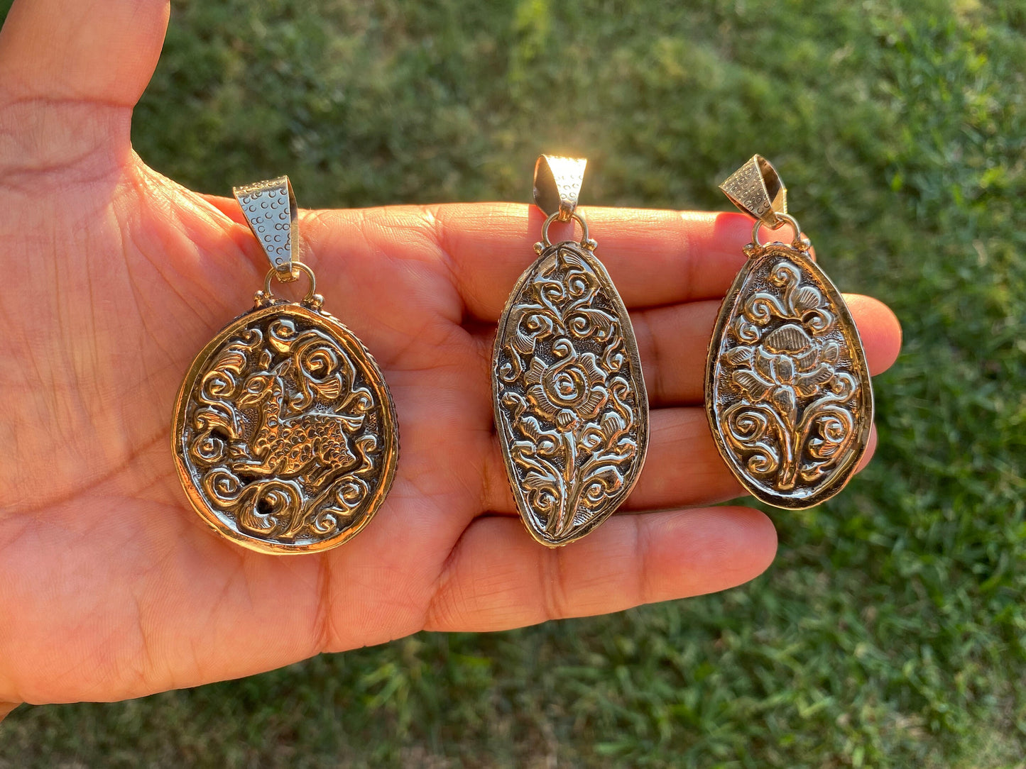 Dendritic Opal Agate Natural Gemstone, Tibetan Silver Pendant, Handcrafted Jewelry, Natural Stone Jewelry, Pendant for Necklace, Boho Chic