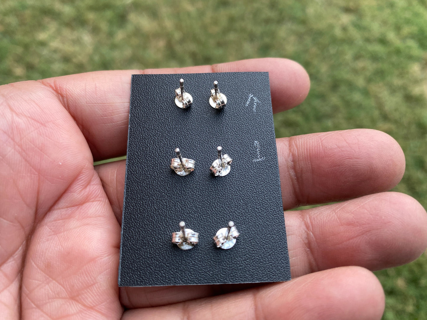 Tiny Raw Moonstone Post Earrings, Sterling Silver Earrings, Prong Stud Earring, Rainbow Moonstone Earrings, Crystal Studs, June Birthstone,