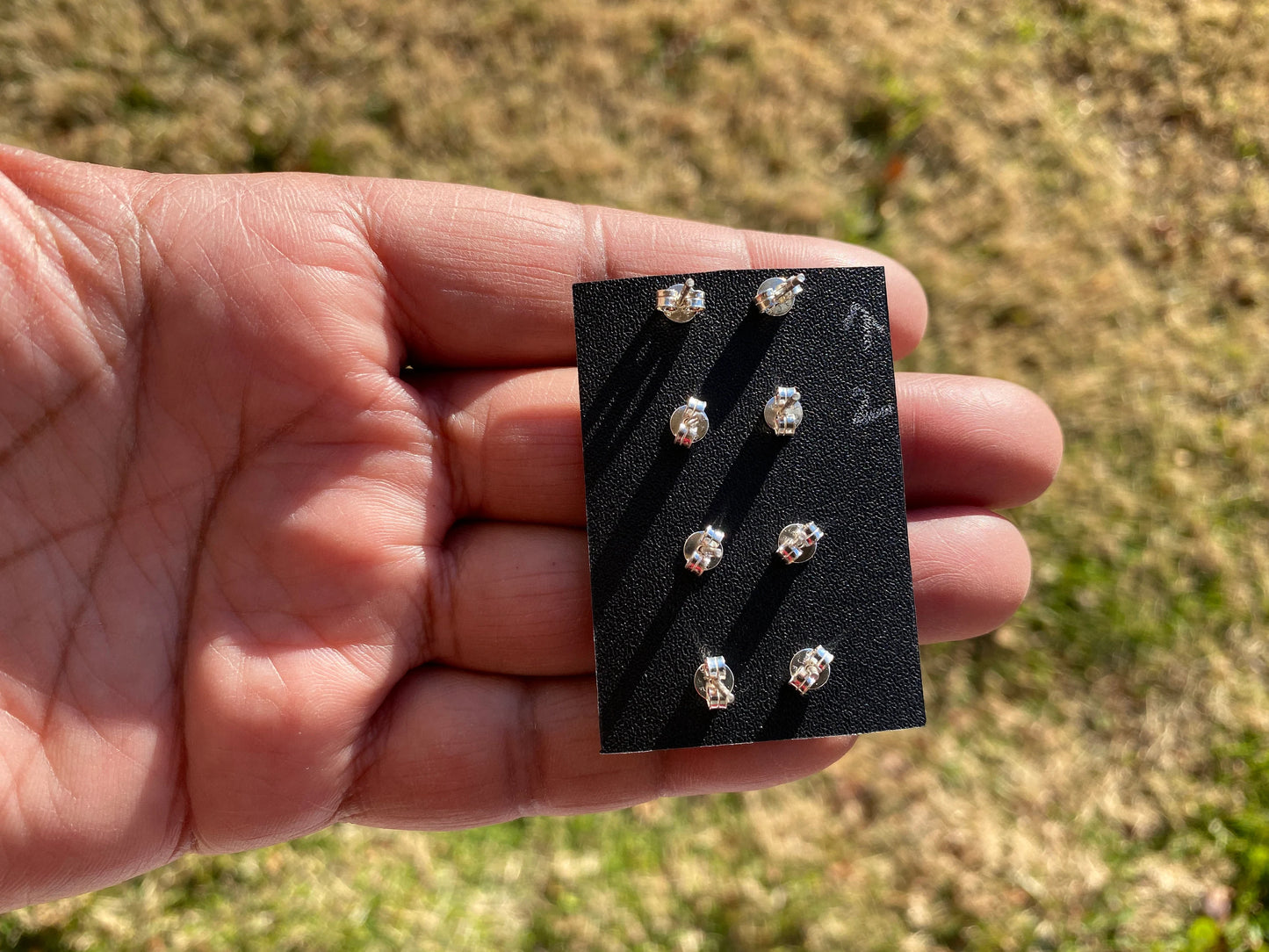 Tiny Raw Rainbow Natural Moonstone Gemstone Stud Earrings, Sterling Silver Earrings, Prong Stud Earring, Crystal Stud, June Birthstone