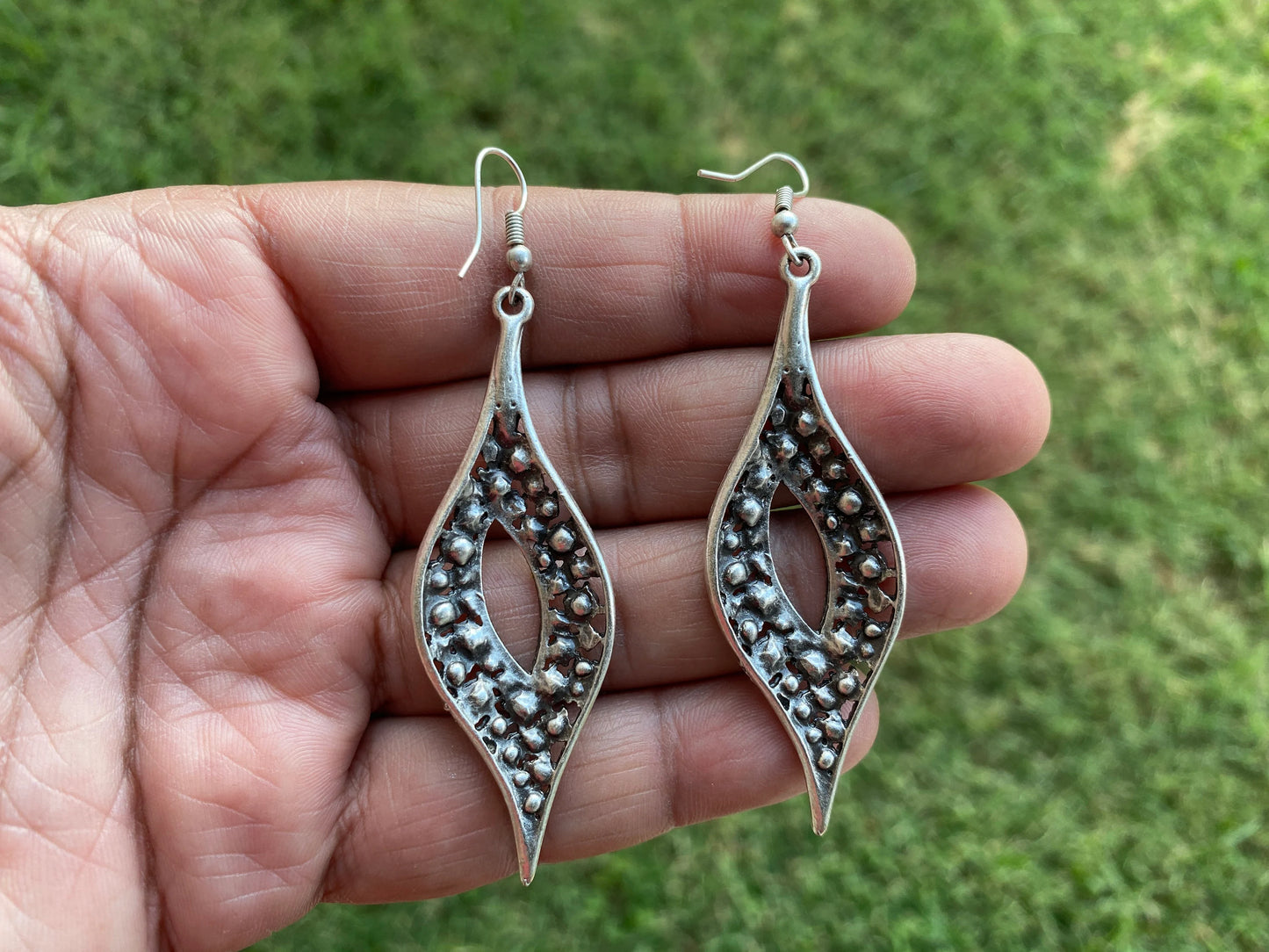 Tribal Earrings, Antique Silver Plated Earrings, Boho Earrings, Ethnic Earrings, Bohemian Earrings, Ethnic Jewelry, Egyptian Jewelry