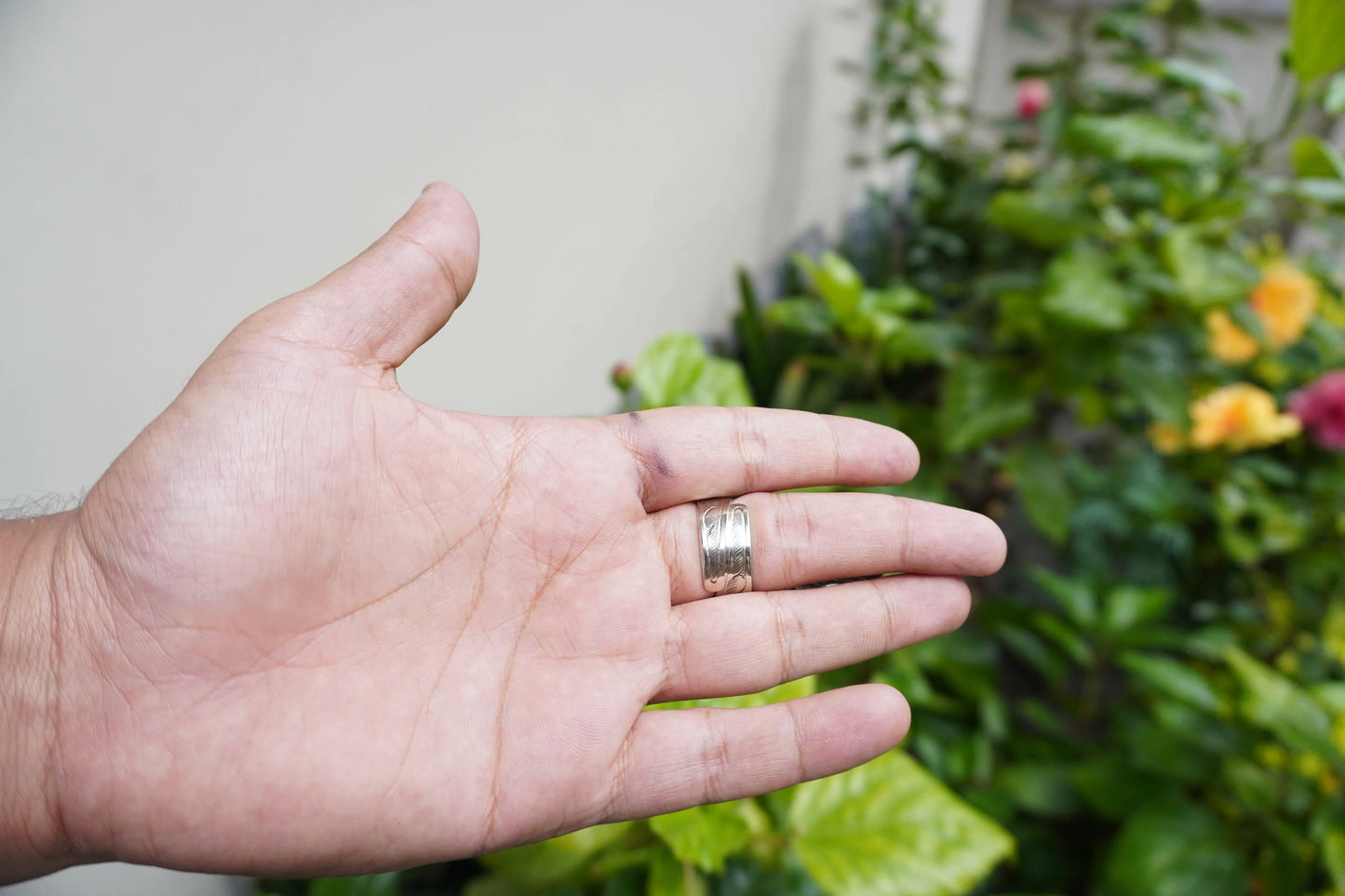 Unique Tibetan Silver Ring: Horse Face and Angel Wing Buffalo Bone Ring – A Symbol of Freedom and Protection, Animal lover Ring, Unique Gift