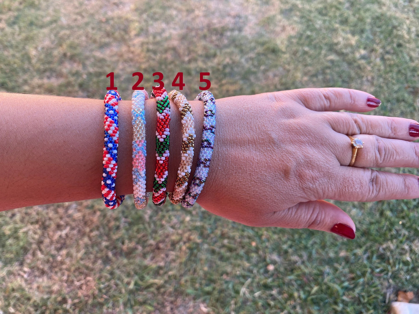 Unity Bracelet, Czech Bead Bracelet, One Size Fits Most, Colorful Nepal Bracelets, Friendship Boho Bracelets, Hand woven Bracelet, Gift Idea
