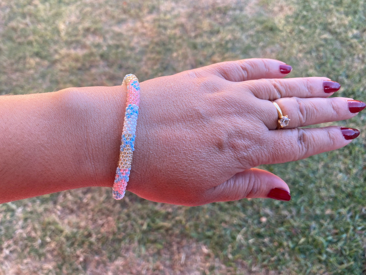 Unity Bracelet, Czech Bead Bracelet, One Size Fits Most, Colorful Nepal Bracelets, Friendship Boho Bracelets, Hand woven Bracelet, Gift Idea