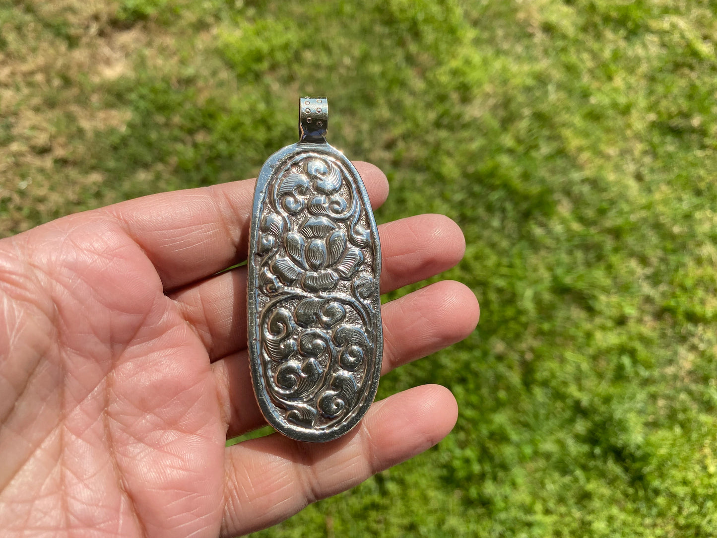 Vajra Buffalo Bone Amulets, Tibetan Silver Pendants, Men or Women Jewelry, Tribal Jewelry, Protector Amulet, Buddhist Jewelry, Shiva Trident
