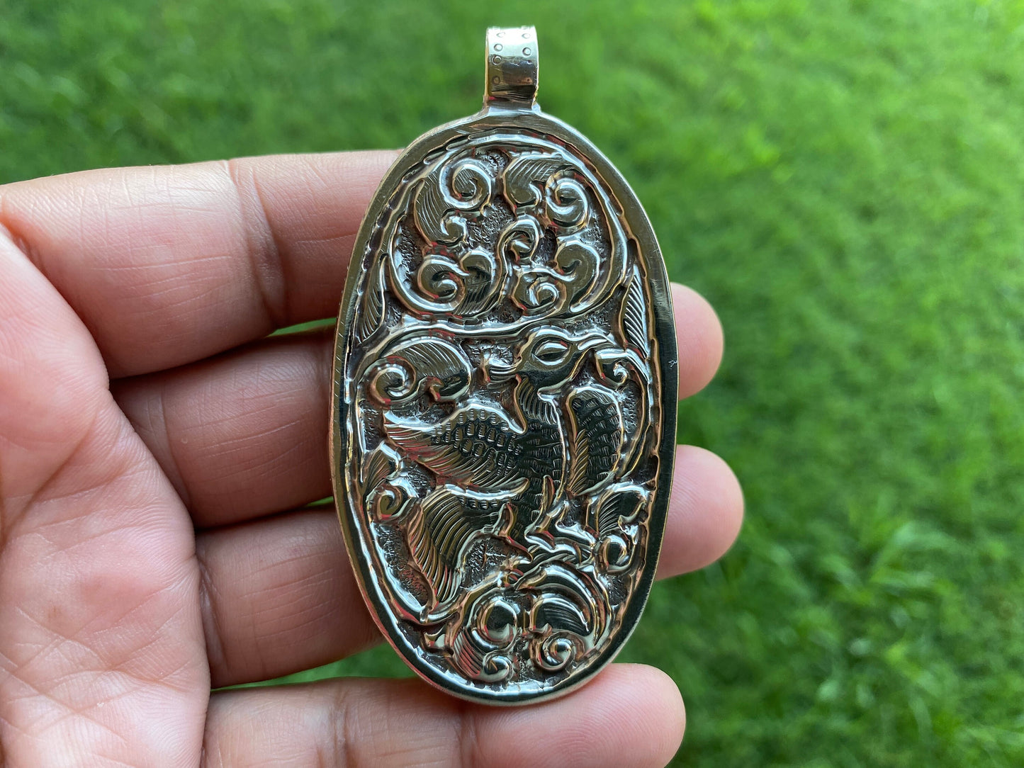Virgo Zodiac Buffalo Bone Tibetan Silver Pendant, Zodiac Sign Jewelry, Astrological Sign Pendant, Virgo Jewelry, Birthday Gift, Boho Pendant