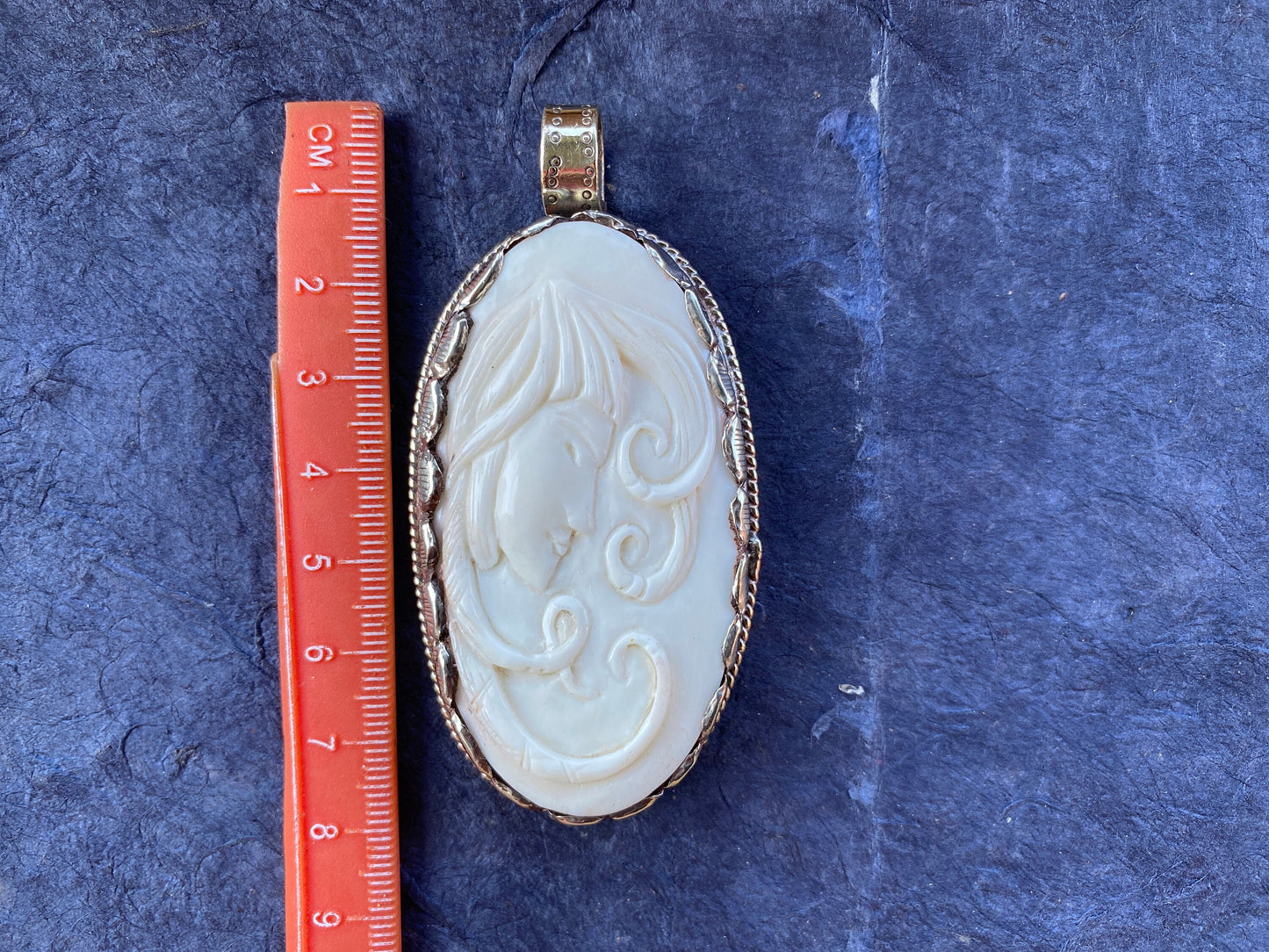 Virgo Zodiac Buffalo Bone Tibetan Silver Pendant, Zodiac Sign Jewelry, Astrological Sign Pendant, Virgo Jewelry, Birthday Gift, Boho Pendant