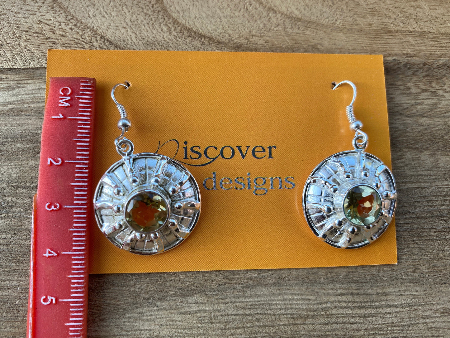 Yellow Sapphire Gemstone Earrings Silver Overlay, Birthstone, Birthday Gift for Girlfriend, Handmade Dangle Earrings, Bridesmaids Gift