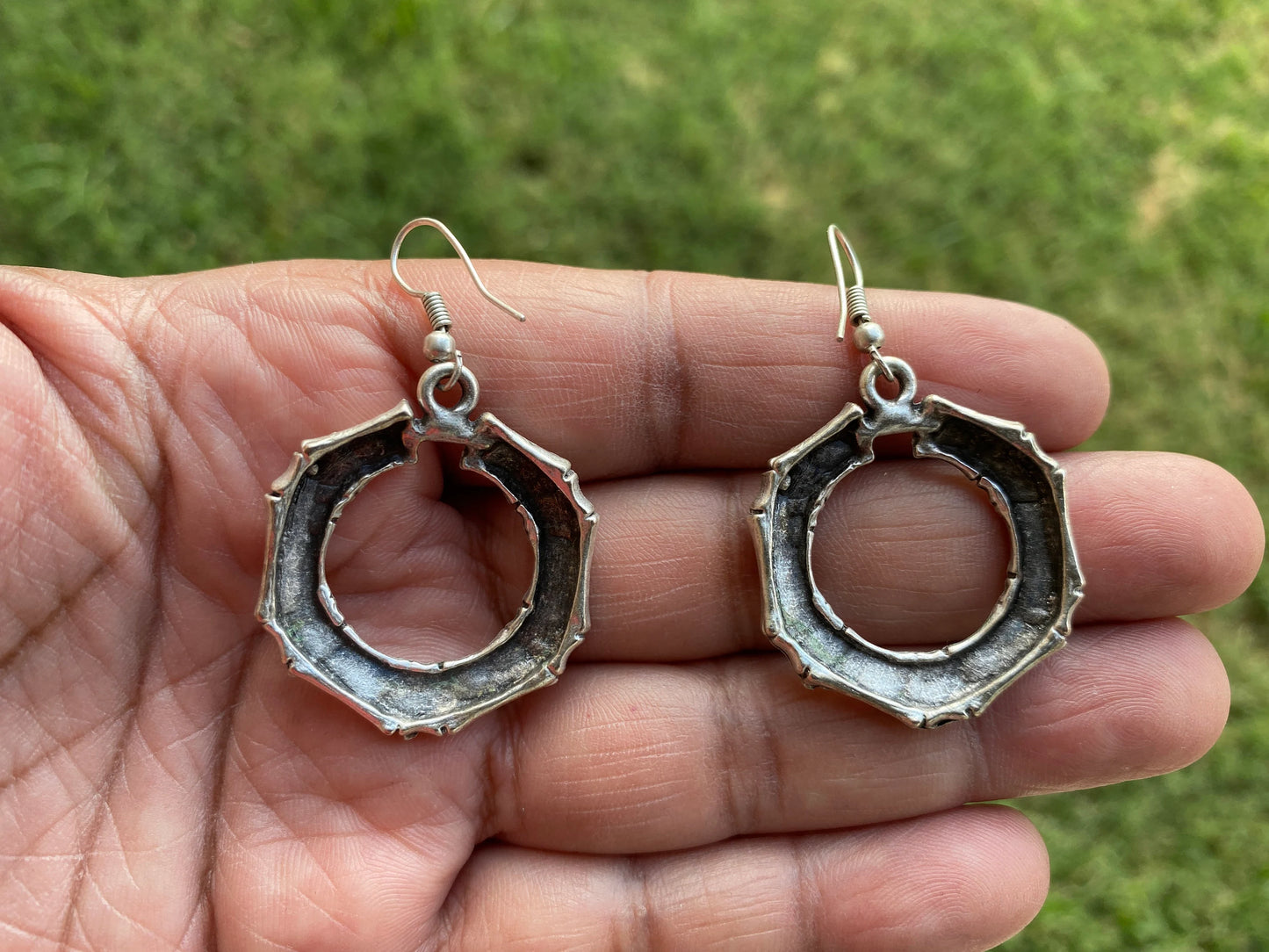 Elegant Matte Silver Plated Lead & Nickel Free Turkish Design Earrings, Dangle Earrings, Arabic Earring, Ancient Gypsy Earring, Light Weight