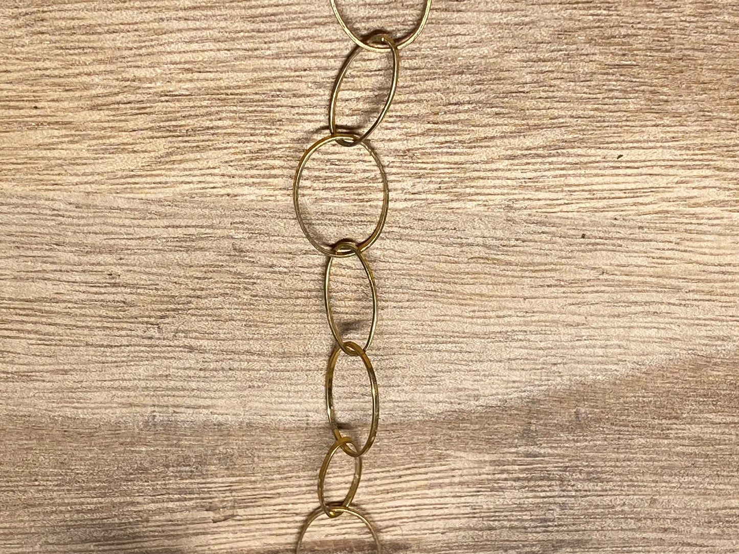 20x13mm Oval Link, High Quality 18k Shiny Gold Overlay Chain by the Foot, Closed Link Chain, Gold Plated Chain, Handmade Chain, Anti Tarnish