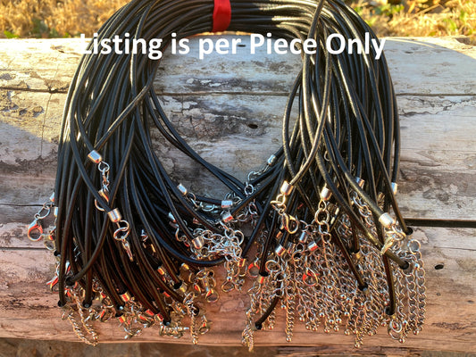 2mm Thick, 18 inches & 28 inches Black Leather Cord/ Bracelet or Necklace Cord/ Black Silver Cords/ leather Cord for Pendant/ Jewelry Cords