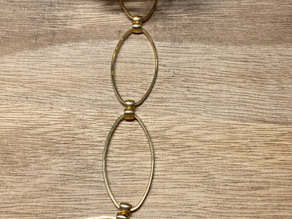 40x19mm Large Oval High Quality Gold Chain, 18k Shiny Gold overlay, Anti Tarnish, Chain By The Foot, Open Link, Chain for Necklace / Earring