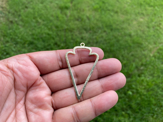 53X31mm, Brushed Gold Overlay Over Copper Arrowhead Charm Components for Earrings, Gold Plated Findings, Bridesmaid Earrings